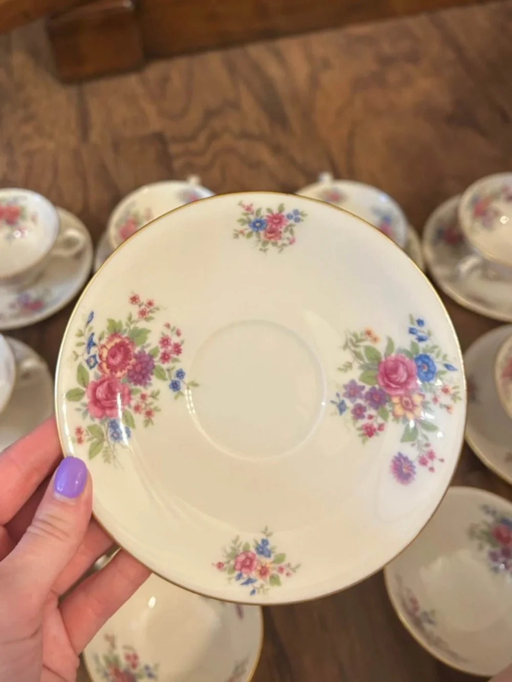 Lenox Aurora L-347 Tea Cup and Saucer - Picture 3 of 4